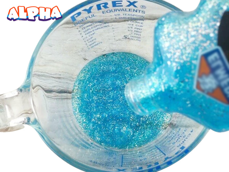 DIY Glitter Slime toys-science experiment for kids