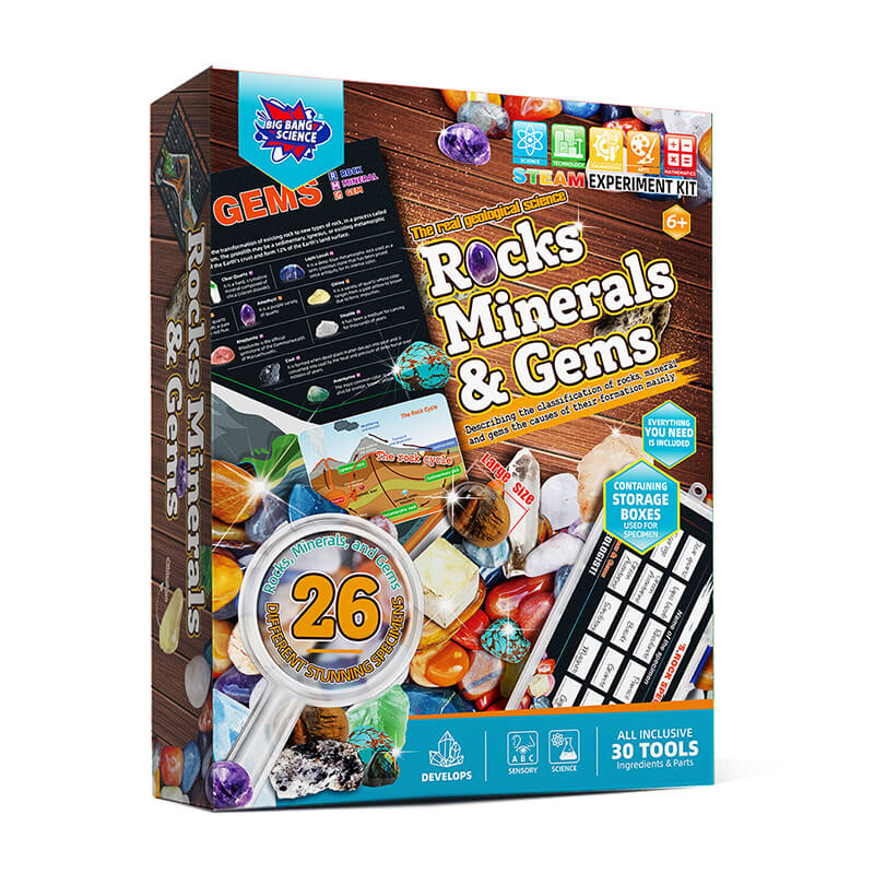Rocks Minerals & Gems Kit
