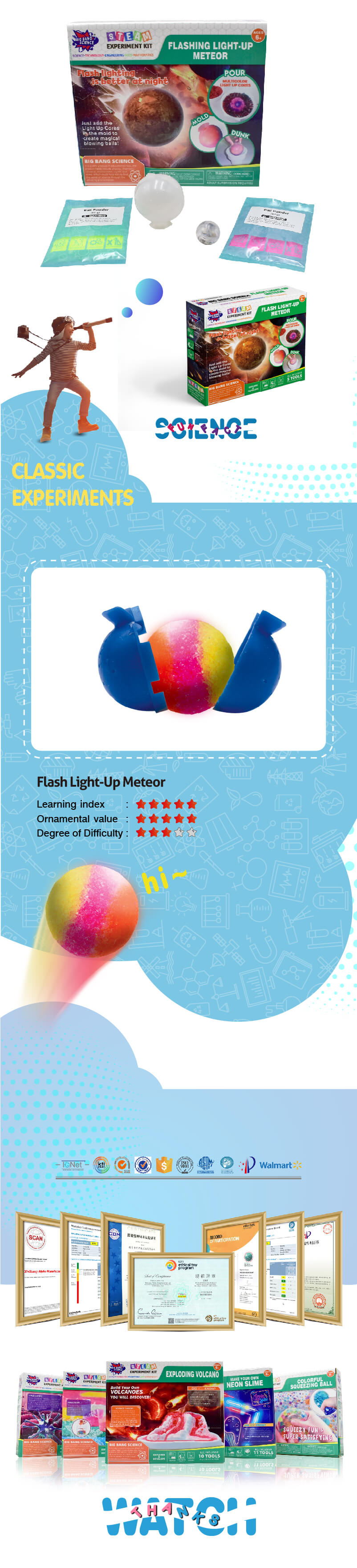 SS-190211M Flash Light-Up Meteor-glow balls