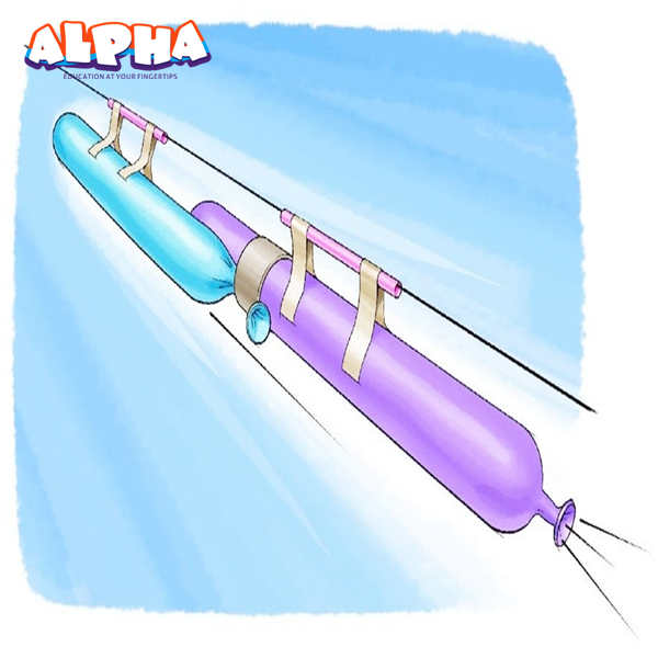 Alpha science classroom：DIY 2-Stage Balloon Rocket
