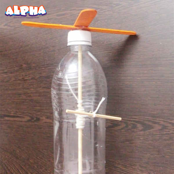 Alpha science classroom：How to Make Self Retracting Pinwheel from Popsicle Sticks