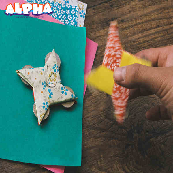 Alpha Science Classroom: DIY Origami Fingertip Spinner