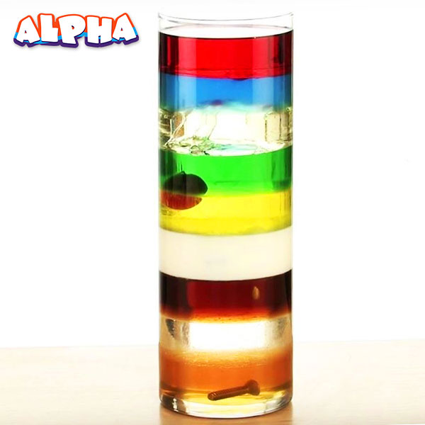  Alpha science classroom: Amazing 9 Layer Density Tower physics experiments for kids