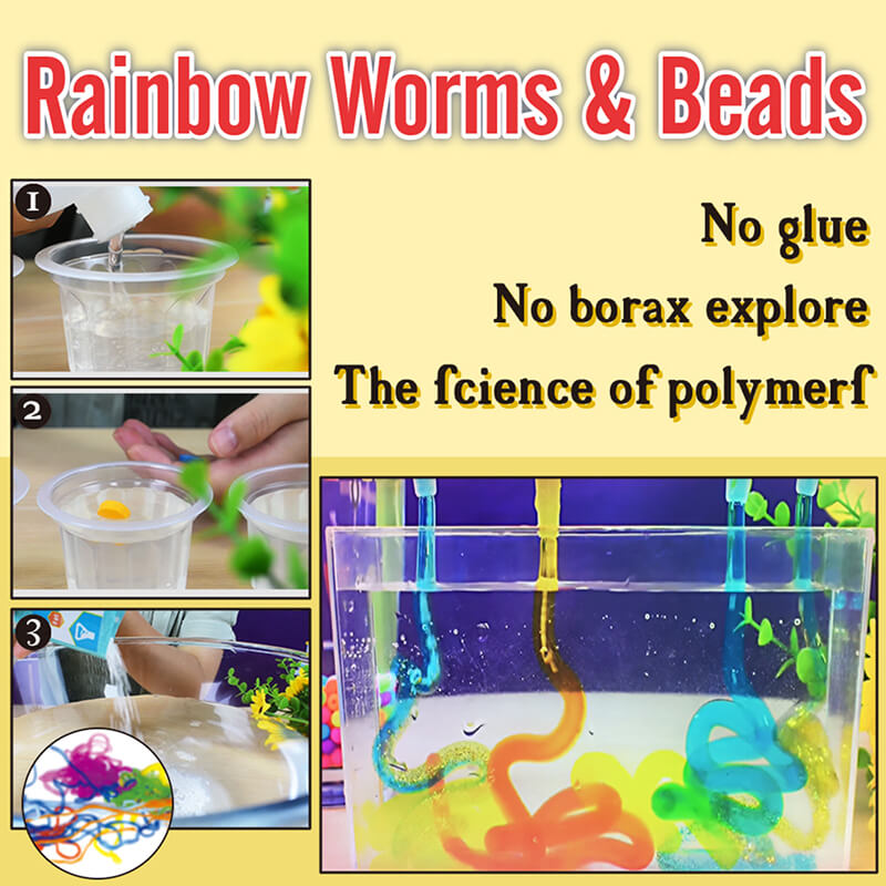 Rainbow Worms & Beads