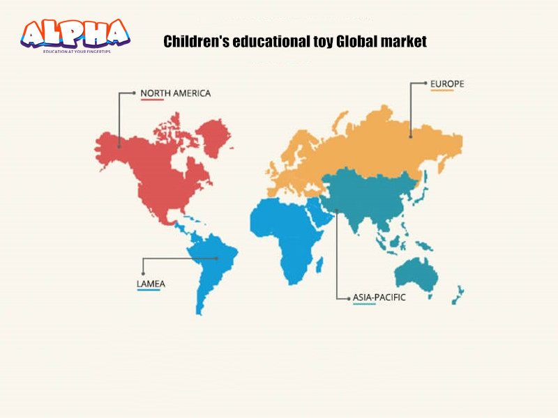 Global market map-educational toys